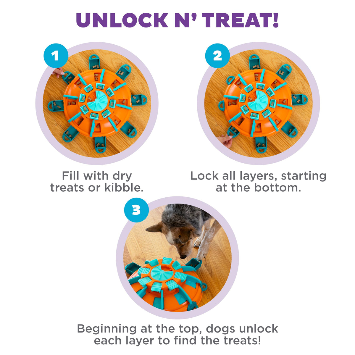 Dog Toy Treat Puzzle R808