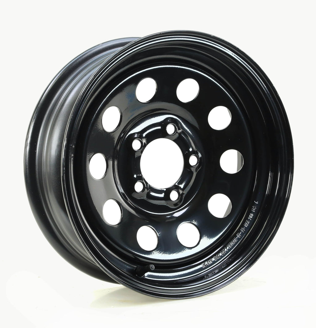 Trailer Tire Wheel ST205/75R15 Black Mod Rim N366