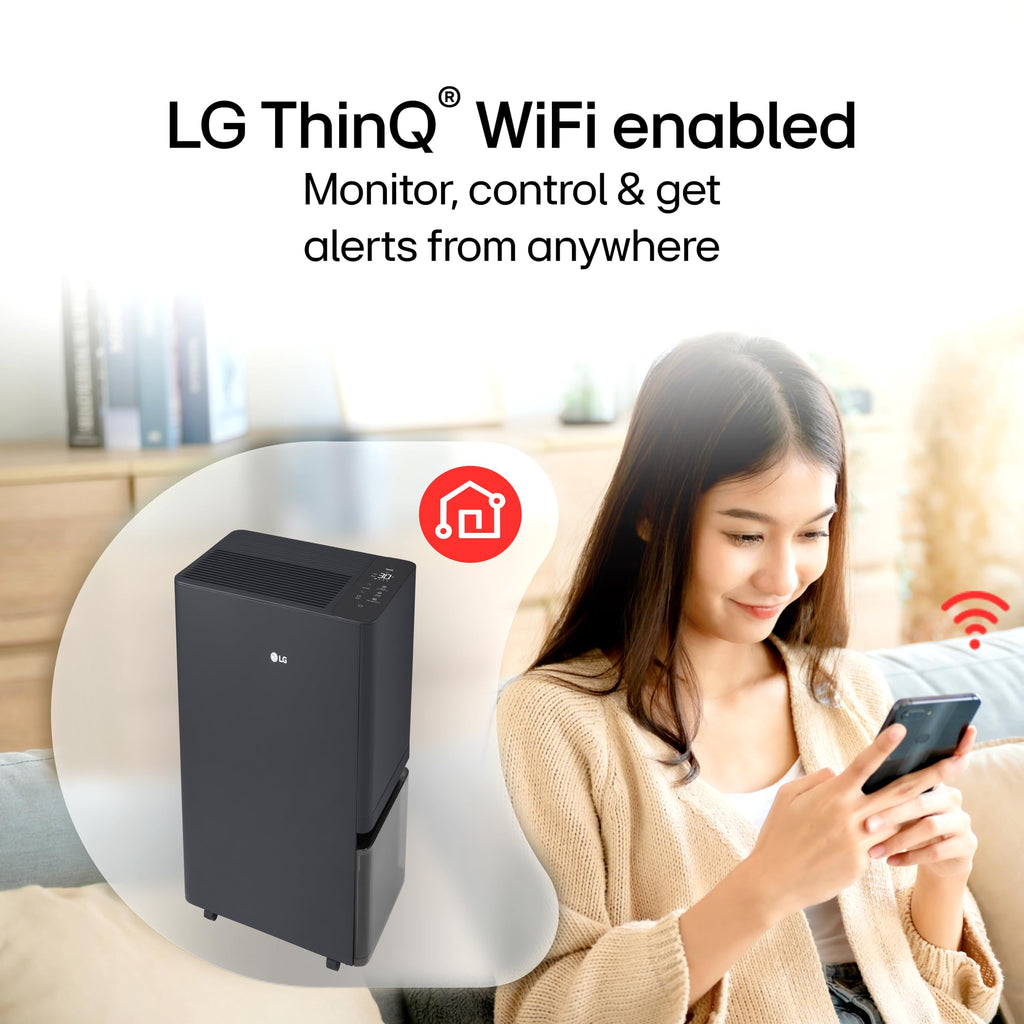 50 Pint/day WiFi Dehumidifier with Drain Hose J69892