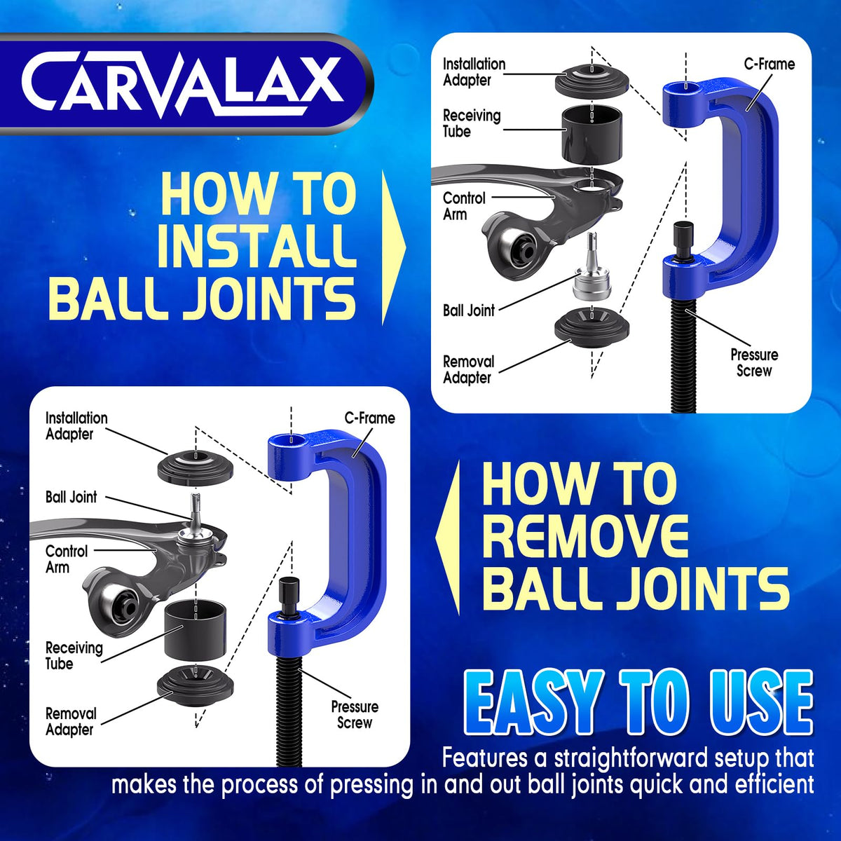 10-Piece Ball Joint Press Kit H97127