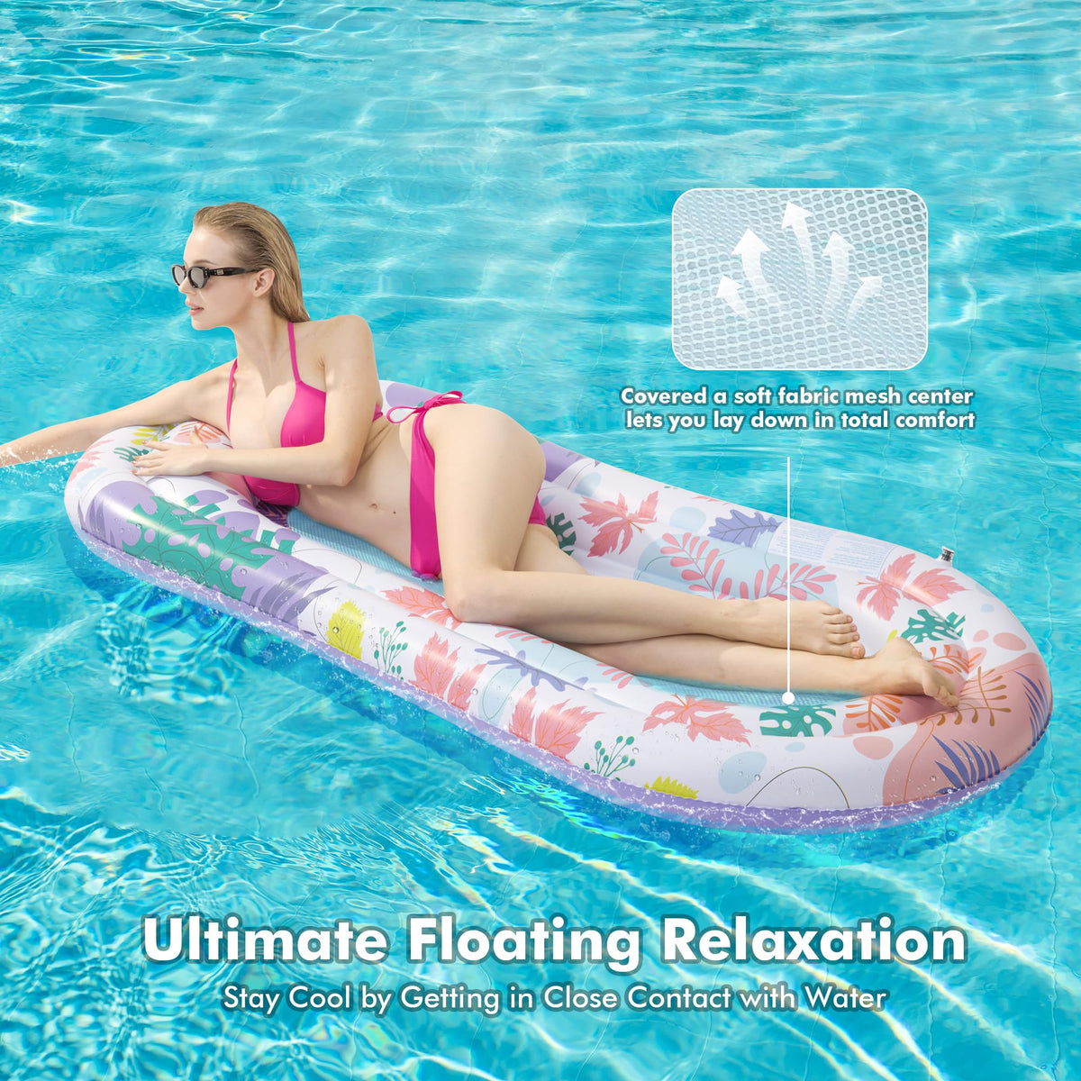 2 Pack Inflatable Pool Floats Lounger Y20294