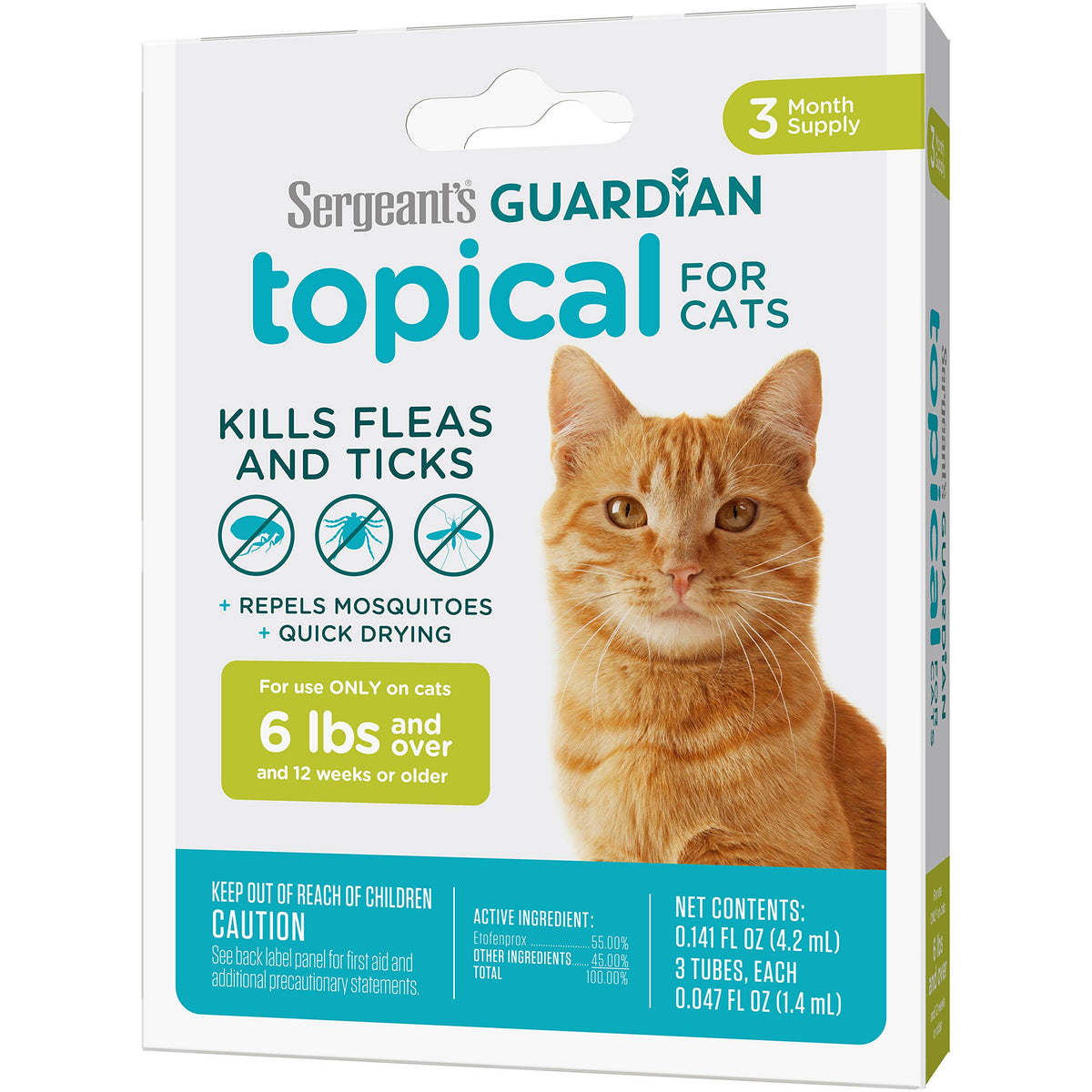 Flea & Tick Topical Cats 3-Month G4247