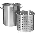 Stainless Steel 36qt Stockpot with Basket and Lid Y9018