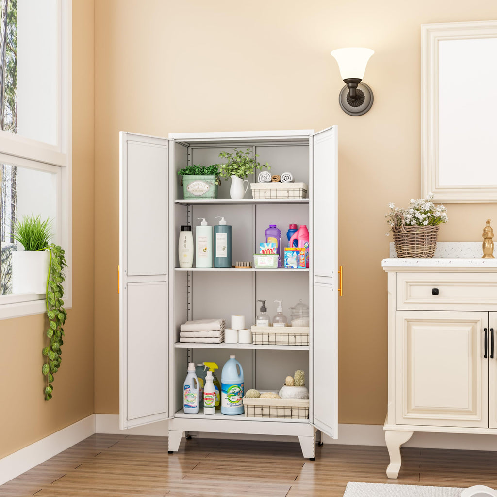 Metal Pantry Cabinet with 2 Door P68137