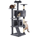 70in Multi-Level Cat Tree with Sisal Scratching Posts O994