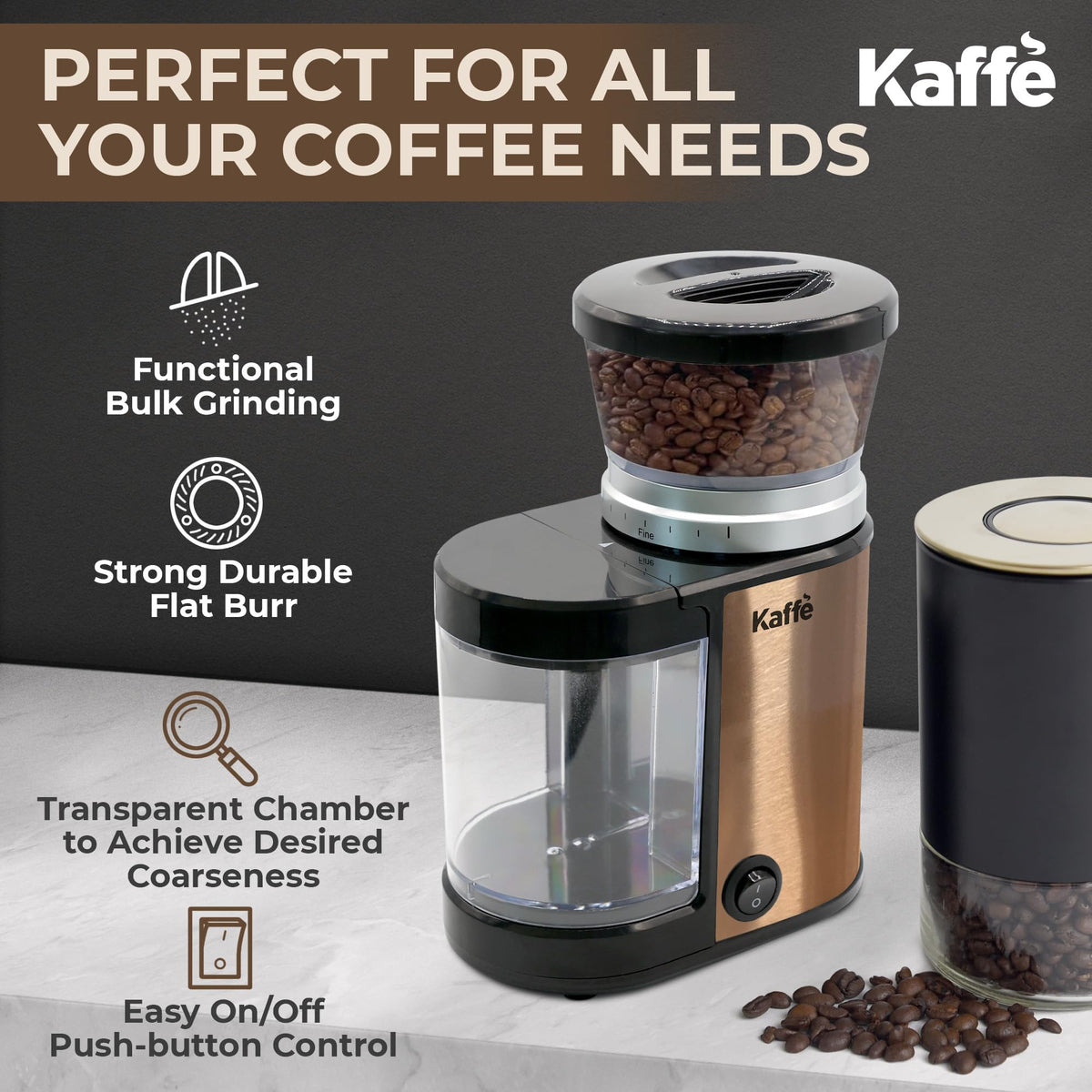 Electric Burr Coffee Grinder 5.5oz Adjustable P6914