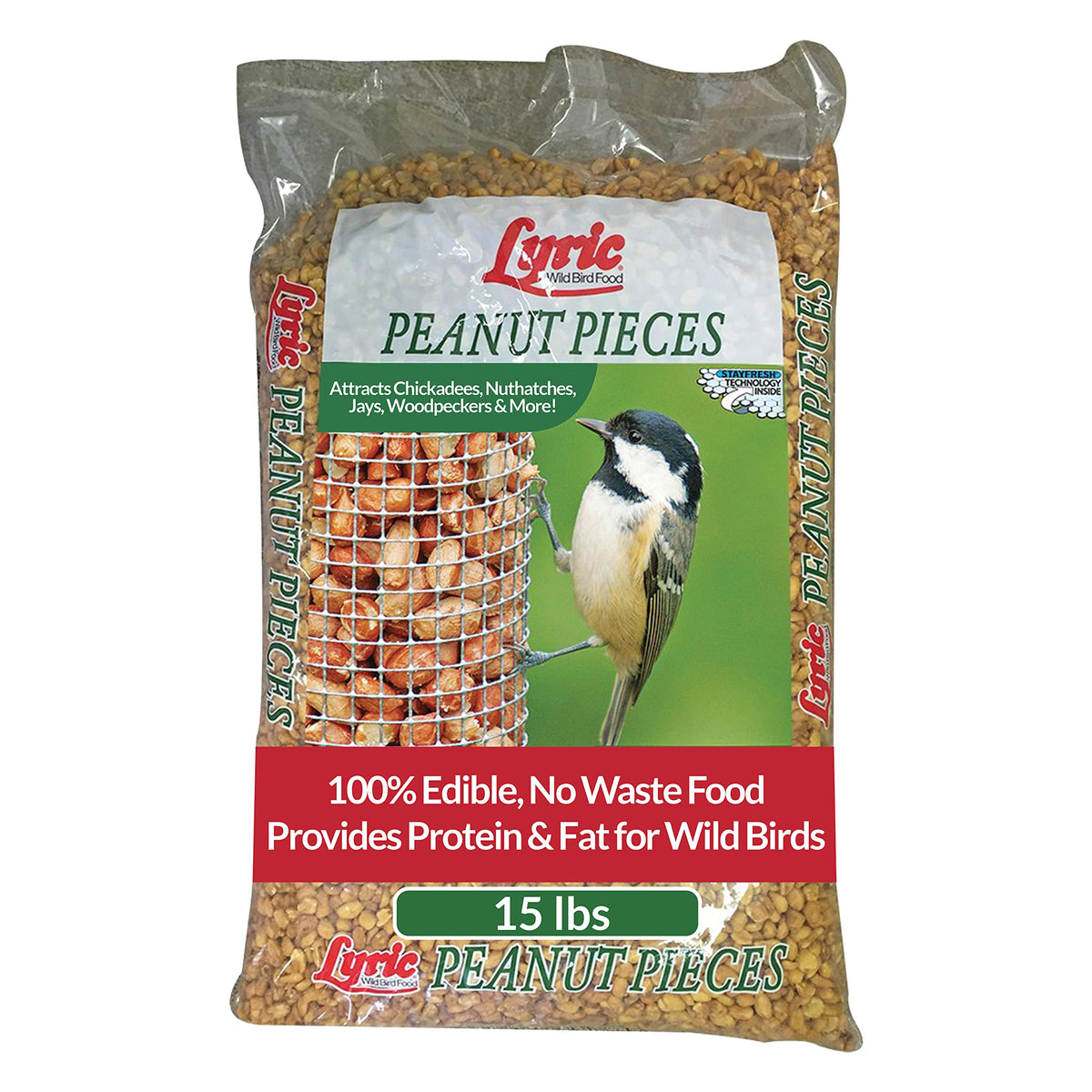Woodpecker Wild Bird Seed 20 lb & Peanut Pieces 15 lb Nut & Fruit Mix F160977