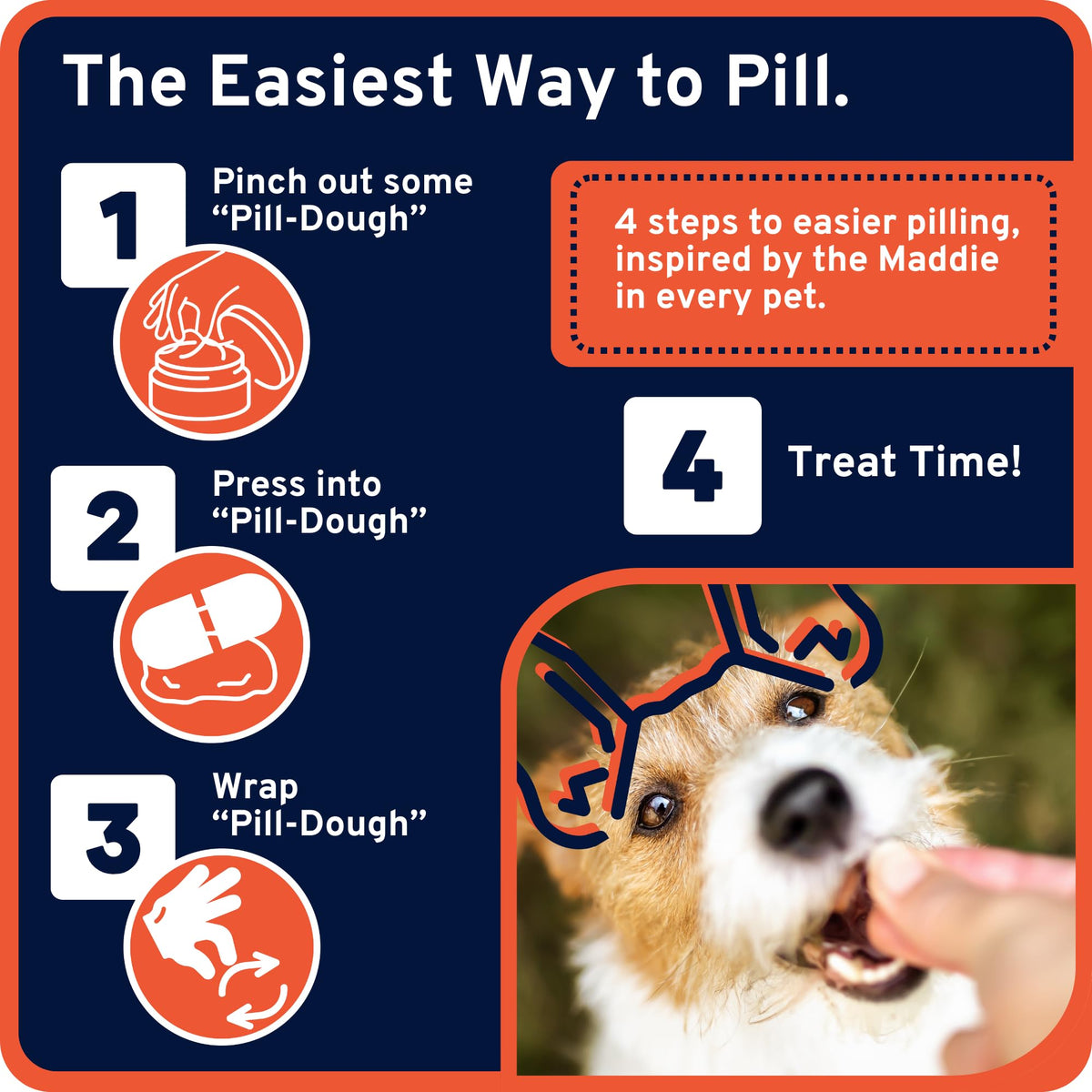 Probiotic Pill-Dough Treat Paste Wrap 3 Pack Bacon P4062