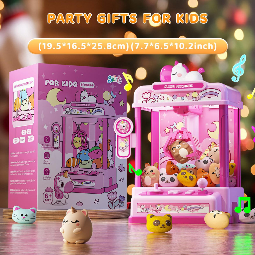 Claw Machine with Sound & 20 Mini Plush Toys U354