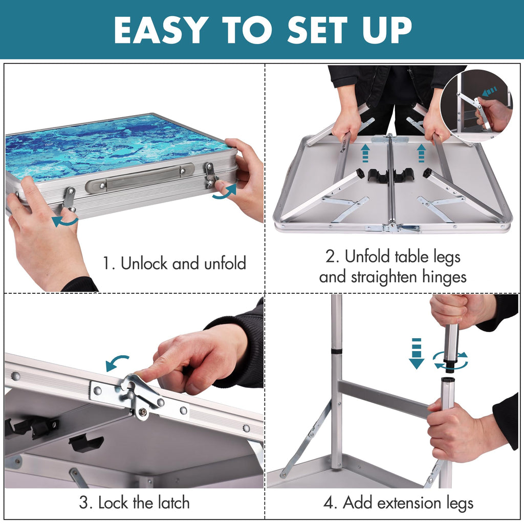 Folding Camping Table 2FT V171385