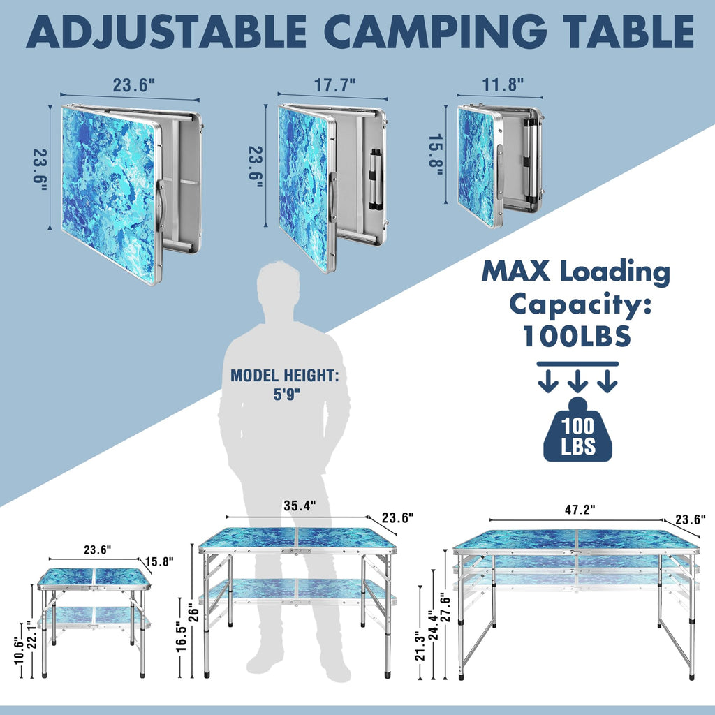 Folding Camping Table 2FT V171385
