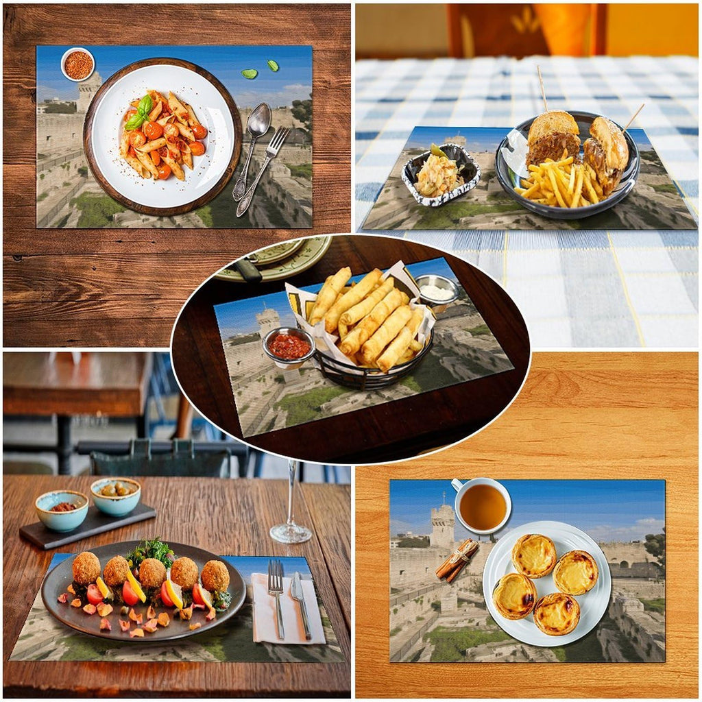 Washable Stain Resistant Placemats 4 PCS E154