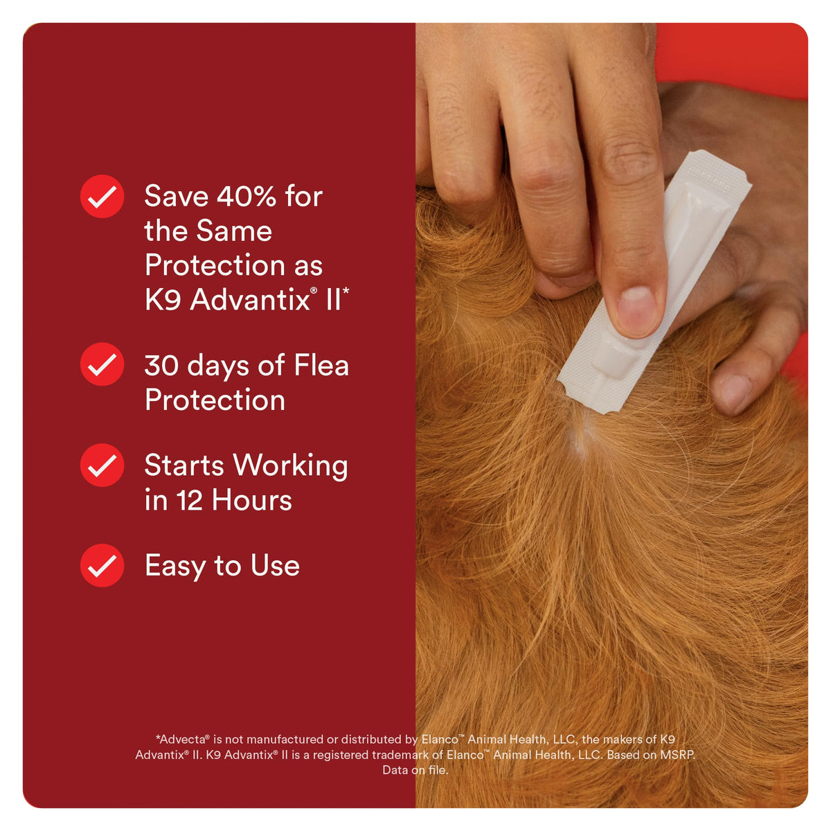 Flea and Tick Topical for Dogs 55+ lbs V96928