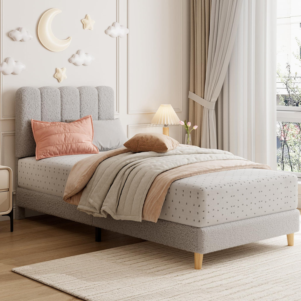 Twin Bed Frame with Headboard U2845