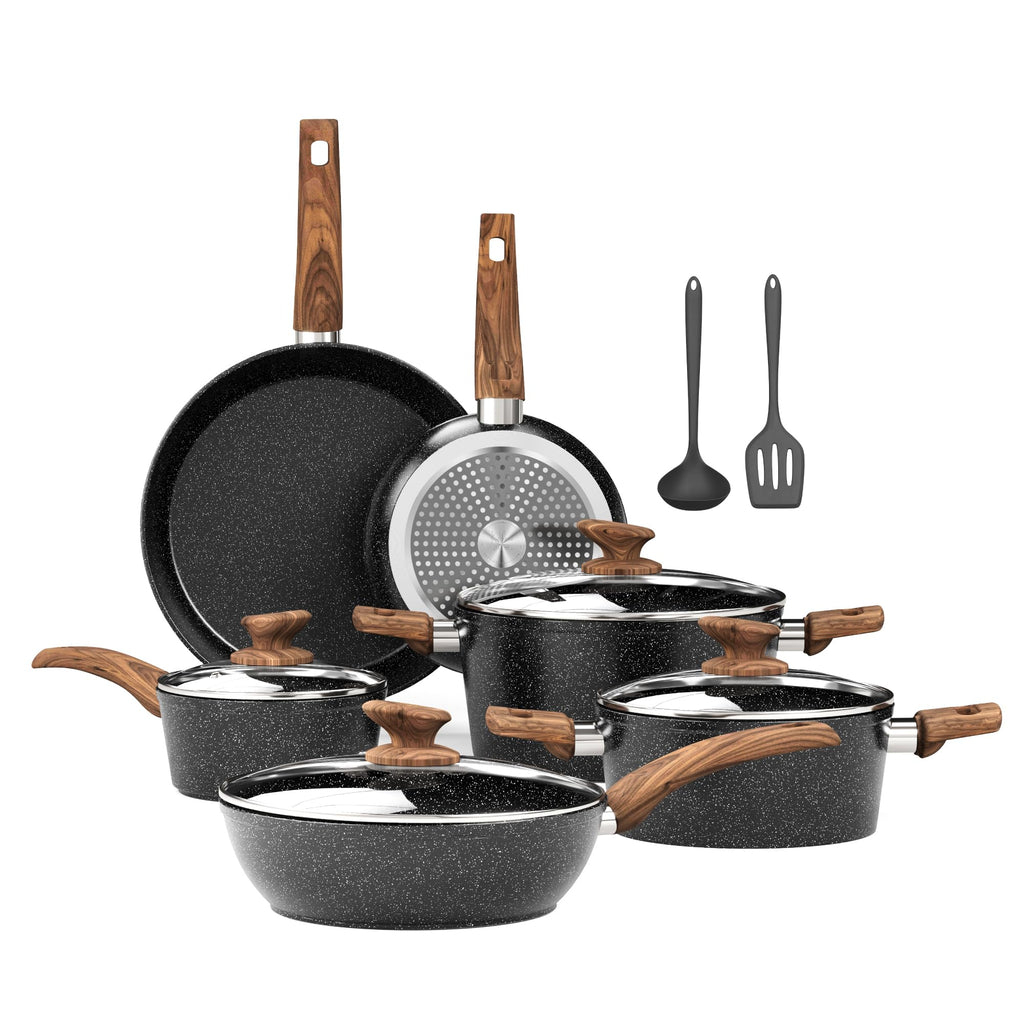 12 Pcs Non Stick Induction Cookware Set R42856