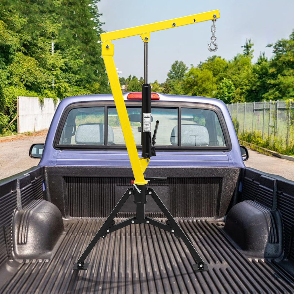 1000 LBS Hydraulic Truck-Mounted Crane with 360° Swivel L918965