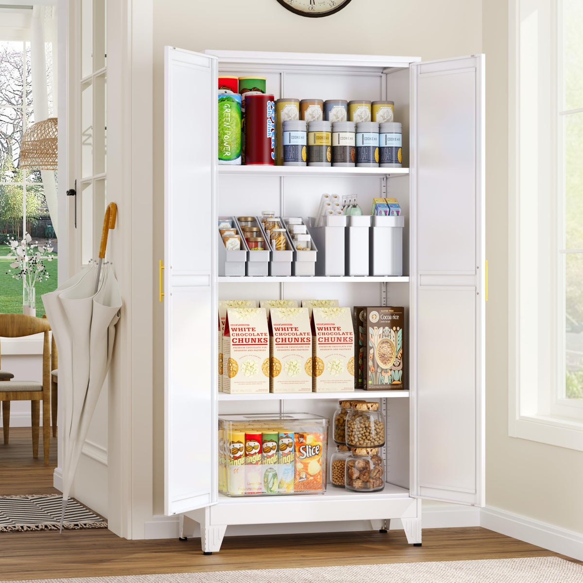 Metal Pantry Cabinet with 2 Door P68137