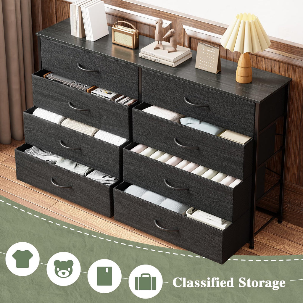 Wide 8 Drawer Dresser G6948
