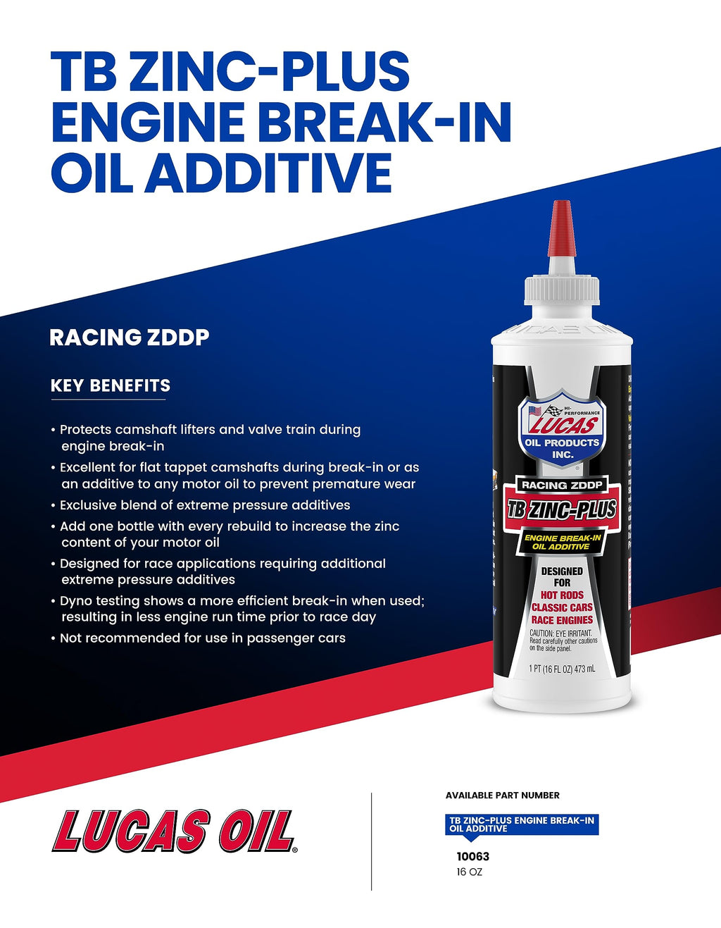 16 Ounce Engine Break in Oil Additive R172