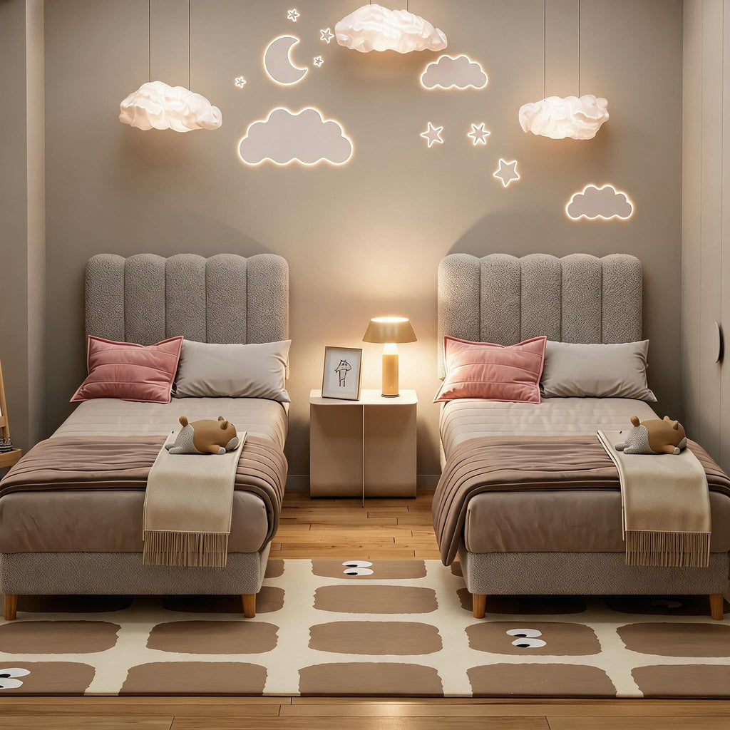 Twin Bed Frame with Headboard U2845