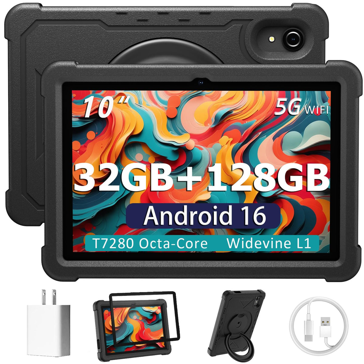 10 Inch Android 16 Tablet 32GB RAM 128GB ROM B6597