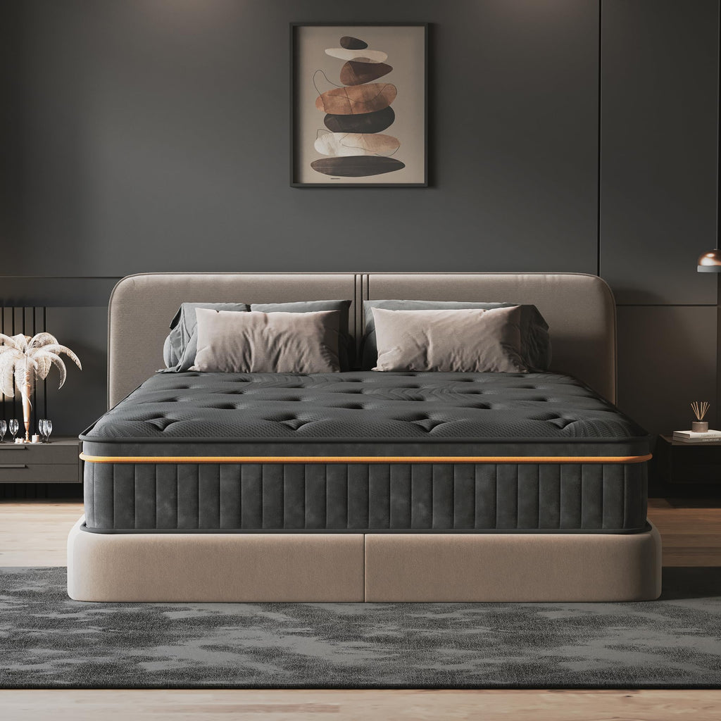 Queen Size 12 Inch Hybrid Memory Foam Pocket Spring Medium Firm Mattress L759
