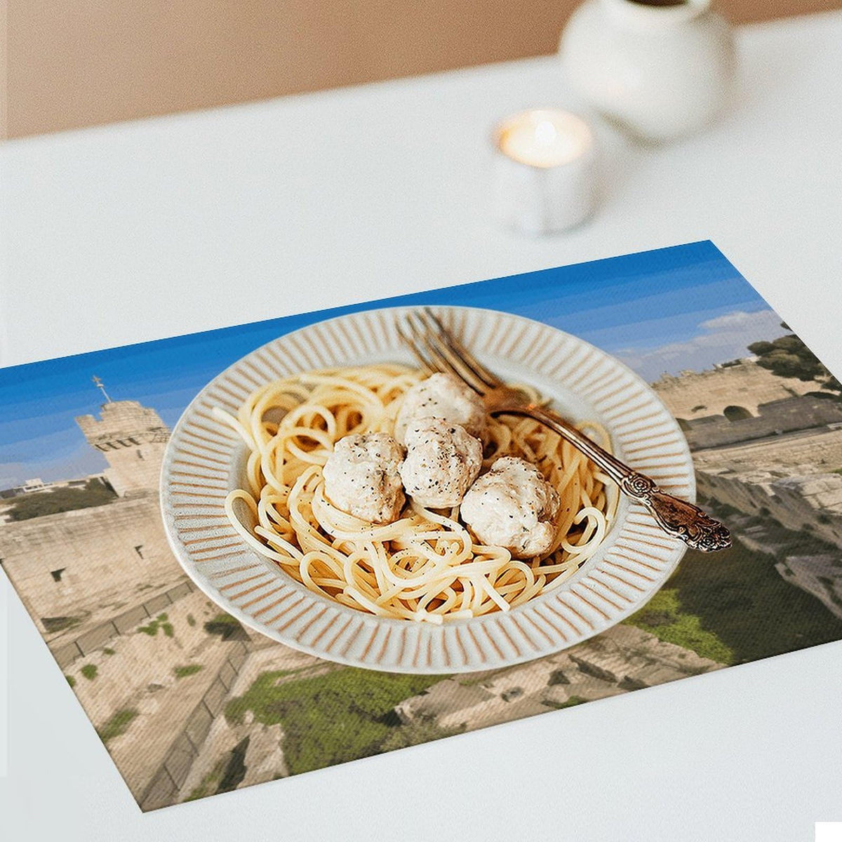Washable Stain Resistant Placemats 4 PCS E154
