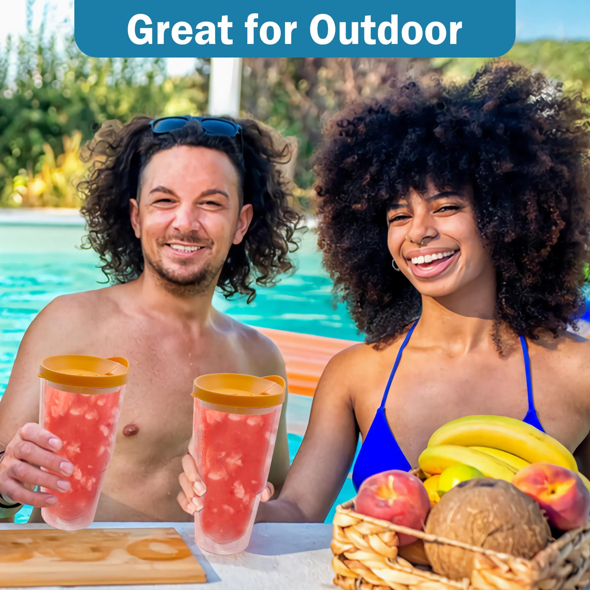 20 oz 4 Pack Double Wall Clear Acrylic Tumbler Cups with Lids R141808