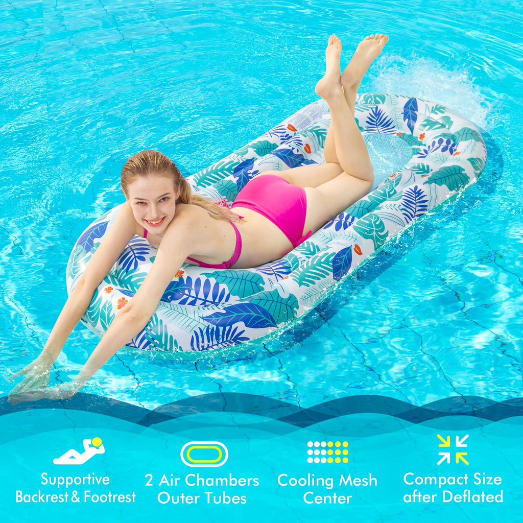2 Pack Inflatable Pool Floats Lounger Y20294