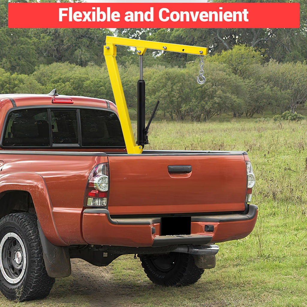 1000 LBS Hydraulic Truck-Mounted Crane with 360° Swivel L918965