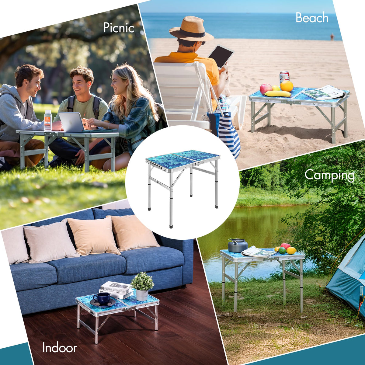 Folding Camping Table 2FT V171385