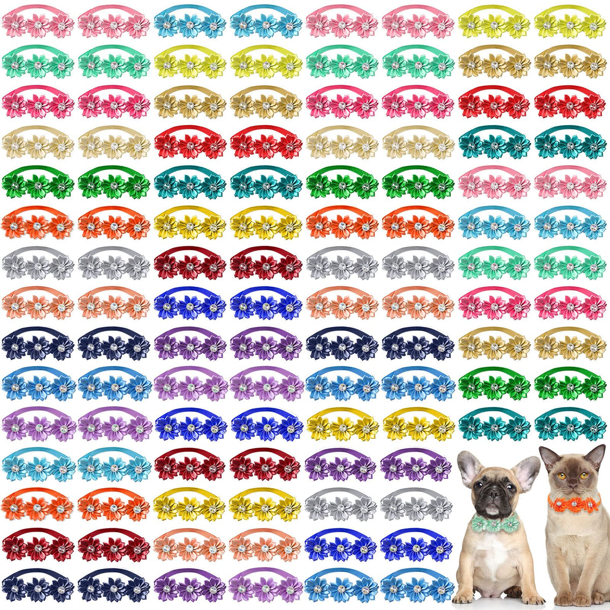 200 Pieces Adjustable Dog Bow Ties P921692
