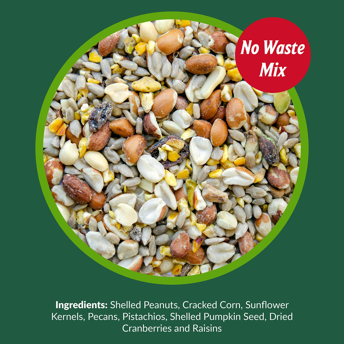 Woodpecker Wild Bird Seed 20 lb & Peanut Pieces 15 lb Nut & Fruit Mix F160977
