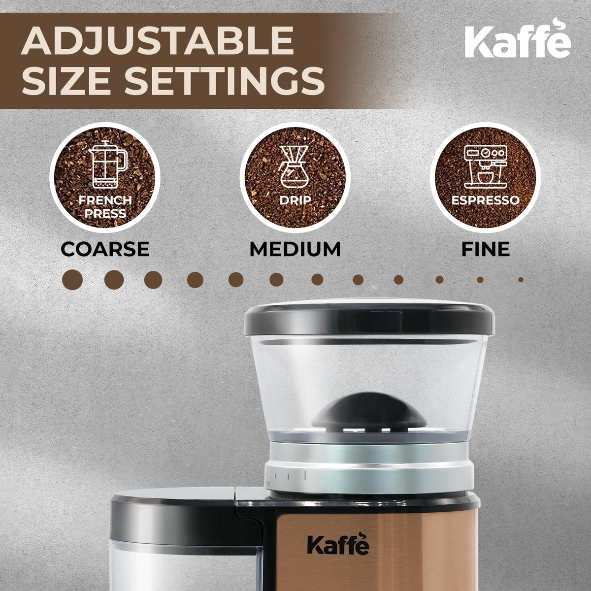 Electric Burr Coffee Grinder 5.5oz Adjustable P6914