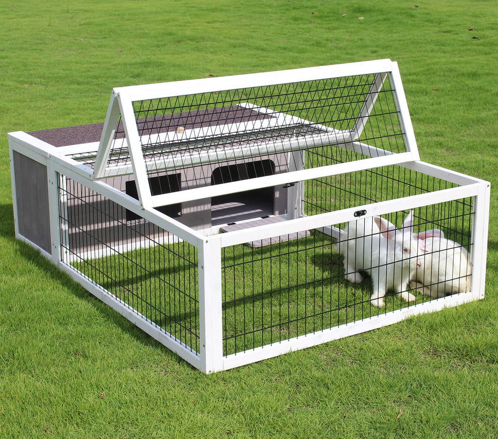 Wooden Rabbit Cage Guinea Pig Enclosure L315