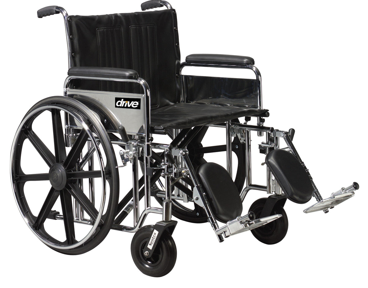 Black 22 Inch Bariatric Wheelchair N76544