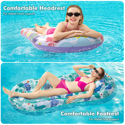 2 Pack Inflatable Pool Floats Lounger Y20294